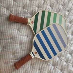 TANGERINE Striped Pickleball Paddles SET (2)